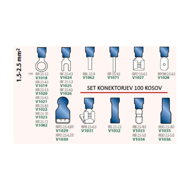 Konektor set 1,5-2,5mm2